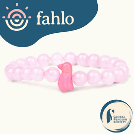 Fahlo Penguin Tracking Bracelet [Bead Colour: Patagonia Pink]