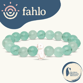 Fahlo Penguin Tracking Bracelet [Bead Colour: Seafoam]