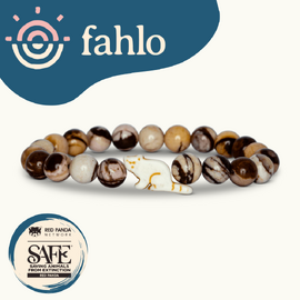 Fahlo Red Panda Tracking Bracelet [Bead Colour: Himalaya Stone]
