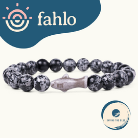 Fahlo Shark Tracking Bracelet [Bead Colour: Ocelli Stone]
