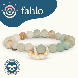 Fahlo Sloth Tracking Bracelet [Bead Colour: Sky Stone]