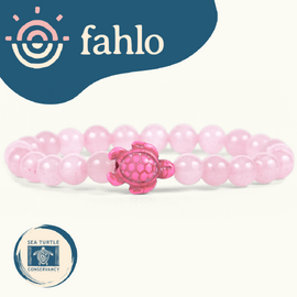 Fahlo Sea Turtle Tracking Bracelet [Bead Colour: Coral Reef Pink]