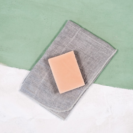 Binchotan Organic Face Towel [Colour: Grey]