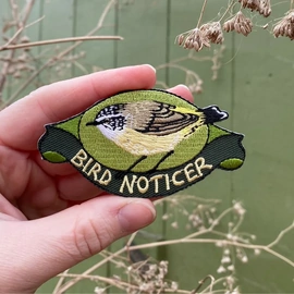 Embroidered Patch | Bridget Farmer | Bird Noticer