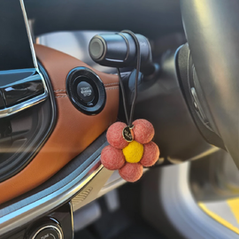 Felt Flower Air Freshener | Persian Lime & Lemongrass | Clay
