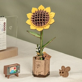 3D Puzzle | Wooden Bloom | Rowood | Sunflower