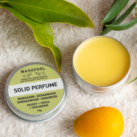 Solid Perfume | Mandarin, Cedarwood, Sandalwood & Geranium