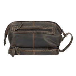 Leather Toiletry Bag | Napier | Brown