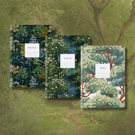 Set No.6 | 3 Pack of A5 Kaleido Notebooks | English Woodland