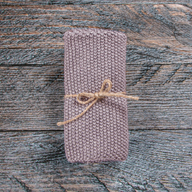 Organic Cotton Washcloth [Colour: Dusty Pink]