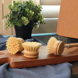 Plastic Free Eco Basics Dish Brush - White Magic [ Refill 2 Pack]