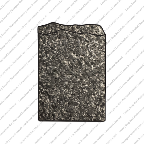 Luxury Soap Bar | Washpool Seconds | Lemon Ironbark and Peppermint + Steam Activated Charcoal