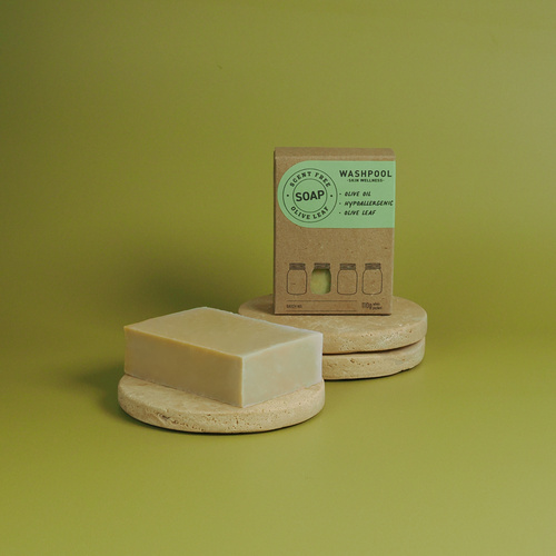 Scent Free Olive Oil Soap with Olive Leaf Extract One Boxed Bar