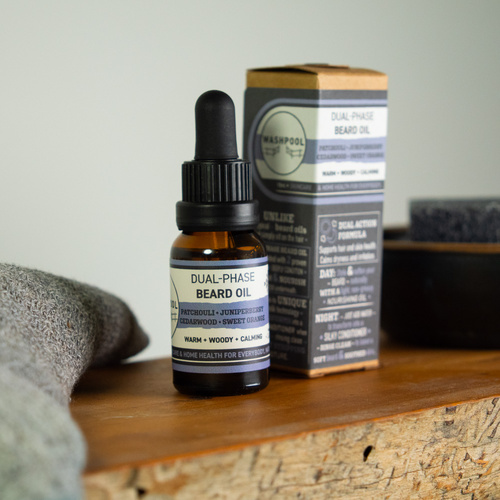 Dual-Phase Beard Oil: Patchouli • Juniperberry • Cedarwood • Sweet Orange