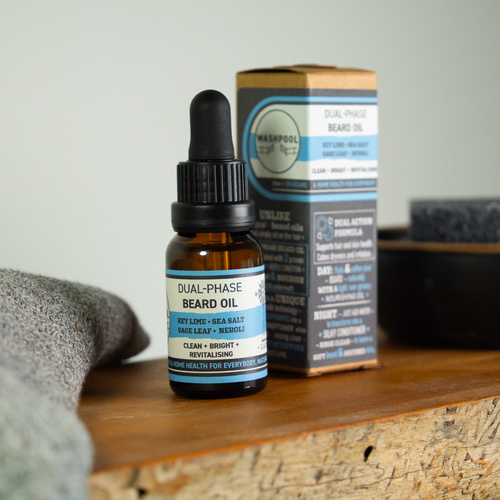 Dual-Phase Beard Oil: Key Lime • Sea Salt • Sage Leaf • Neroli