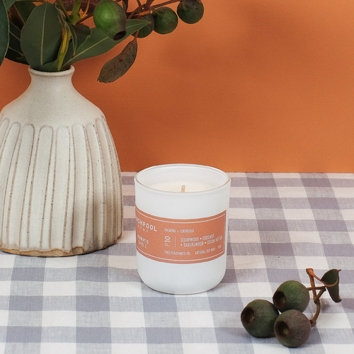 Cedarwood · Coconut · Sandalwood · Cocoa Butter Aromatic Candle [P10-175]