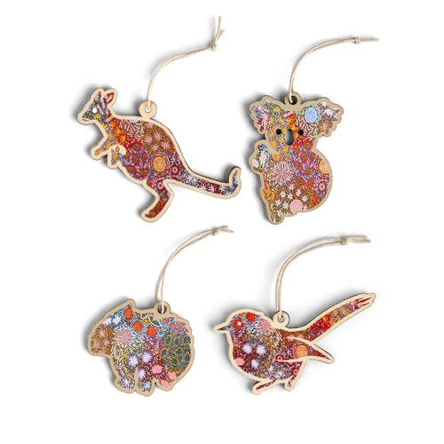 Christmas Wooden Ornament | Indigenous Artist