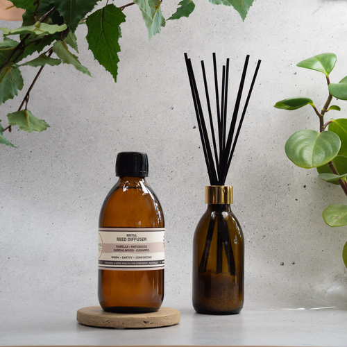 Reed Diffuser Refill | Vanilla · Patchouli · Sandalwood · Caramel
