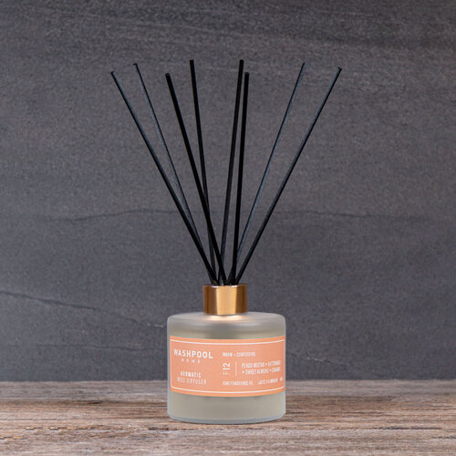 Peach Nectar · Buttermilk · Sweet Almond · Caramel Reed Diffuser [F12]
