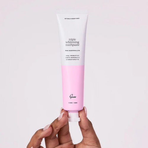 Gem Triple Whitening Toothpaste - Pink Marshmallow Flavour
