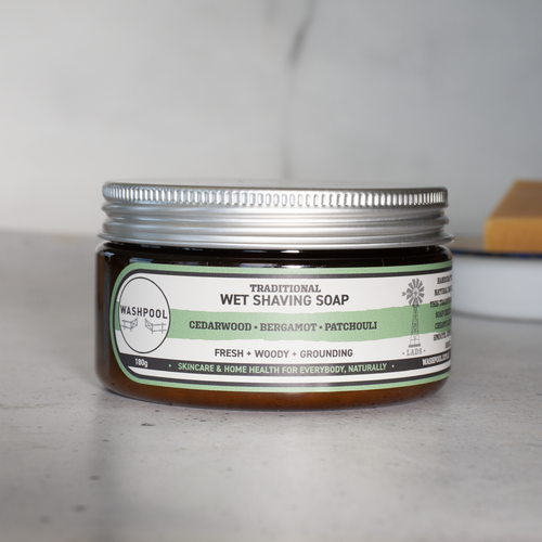 Wet Shaving Soap - Bergamot, Patchouli and Cedarwood.