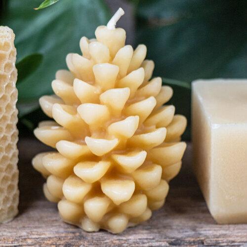 Pinecone Shaped candle
