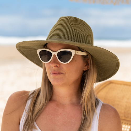Sundaise | Packable Hat |  Isabelle Raffia Panama Hat