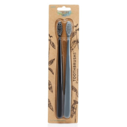 Toothbrush - 2 pack [Colour: Black & Grey]