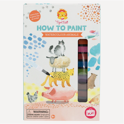 Tiger Tribe How to Paint- Watercolour Animals