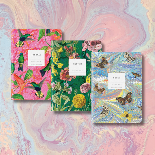 Marble Kingdom | 3 Pack of A5 Notebooks