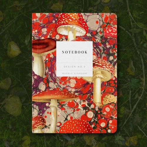 Marble Fungi Premium Paperback Notebook | A6