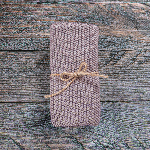 Organic Cotton Washcloth [Colour: Dusty Pink]