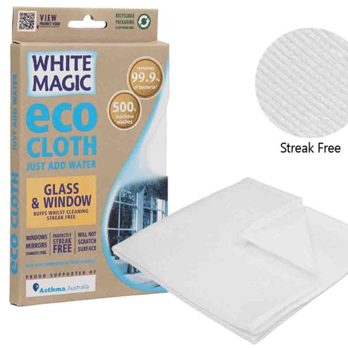 Eco Cloth – Glass & Window - White Magic