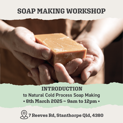 Workshop: Introduction to Natural Cold Process Soap Making 17/09/26