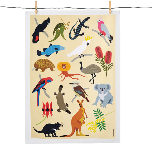 Wilson Payne Cotton Tea Towel | Aussie Wildlife